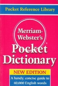 Merriam Websters Pocket Dictionary